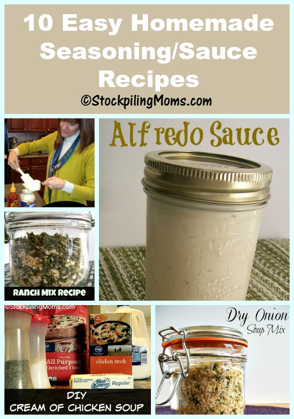 10 Easy Homemade Seasoning/Sauce Recipes