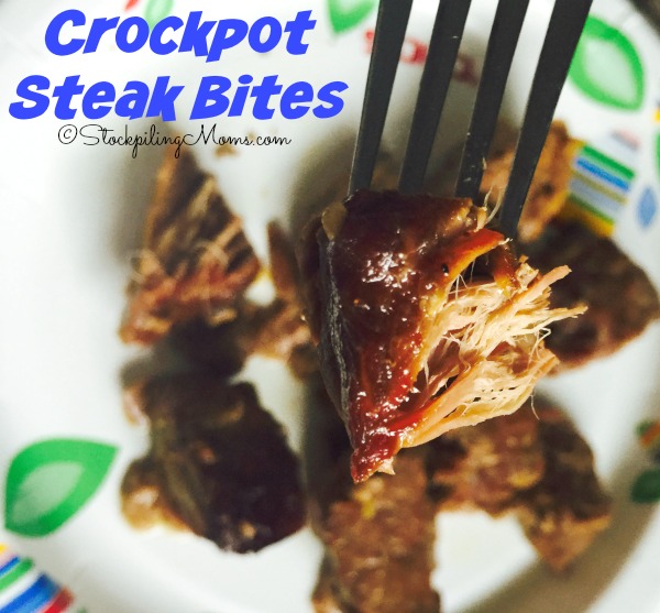 Crockpot Steak Bites Recipe - STOCKPILING MOMS™