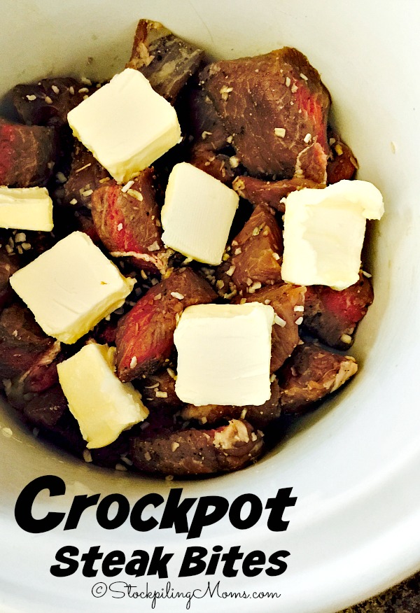 Crockpot Steak Bites Recipe - STOCKPILING MOMS™