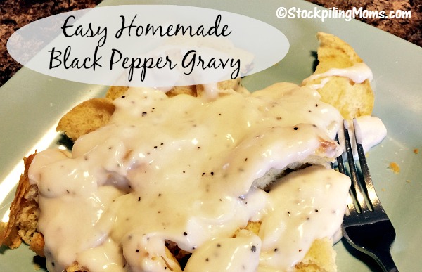 Easy Homemade Black Pepper Gravy