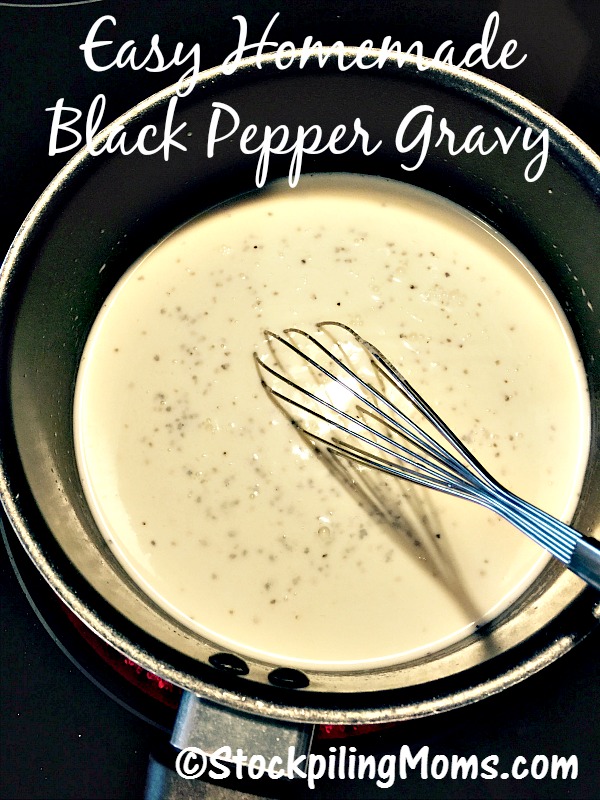 Easy Homemade Black Pepper Gravy