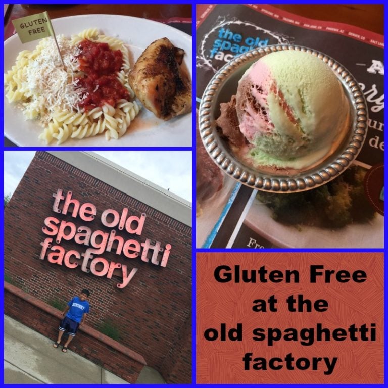 Gluten Free Menu at the Old Spaghetti Factory
