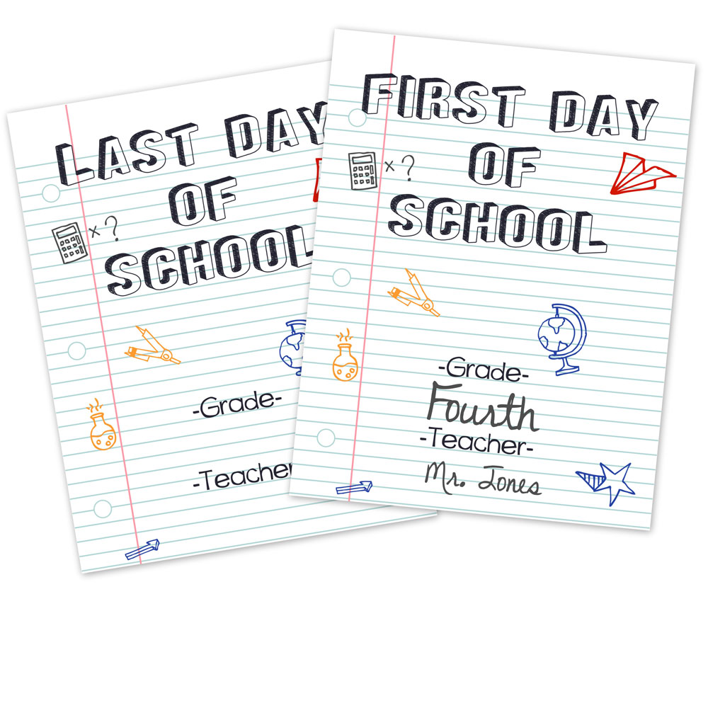 Free First Day Of School Printable Sign Last Day Of S vrogue.co