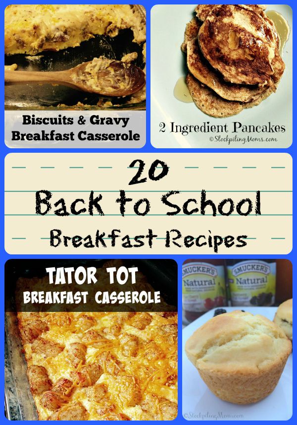 20 Back to School Breakfast Recipes