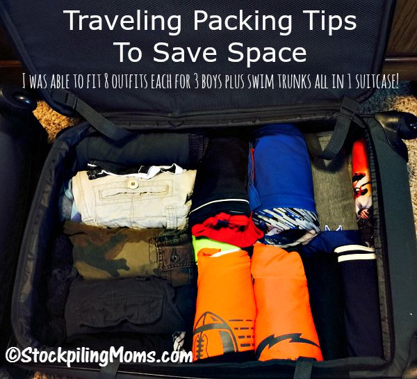 save space packing clothes