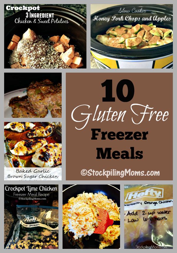 10 Gluten Free Freezer Meals
