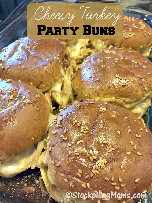 Cheesy Turkey Party Buns