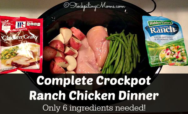 Crockpot Chicken, Sweet Potatoes, & Green Beans Recipe - Moms with Crockpots