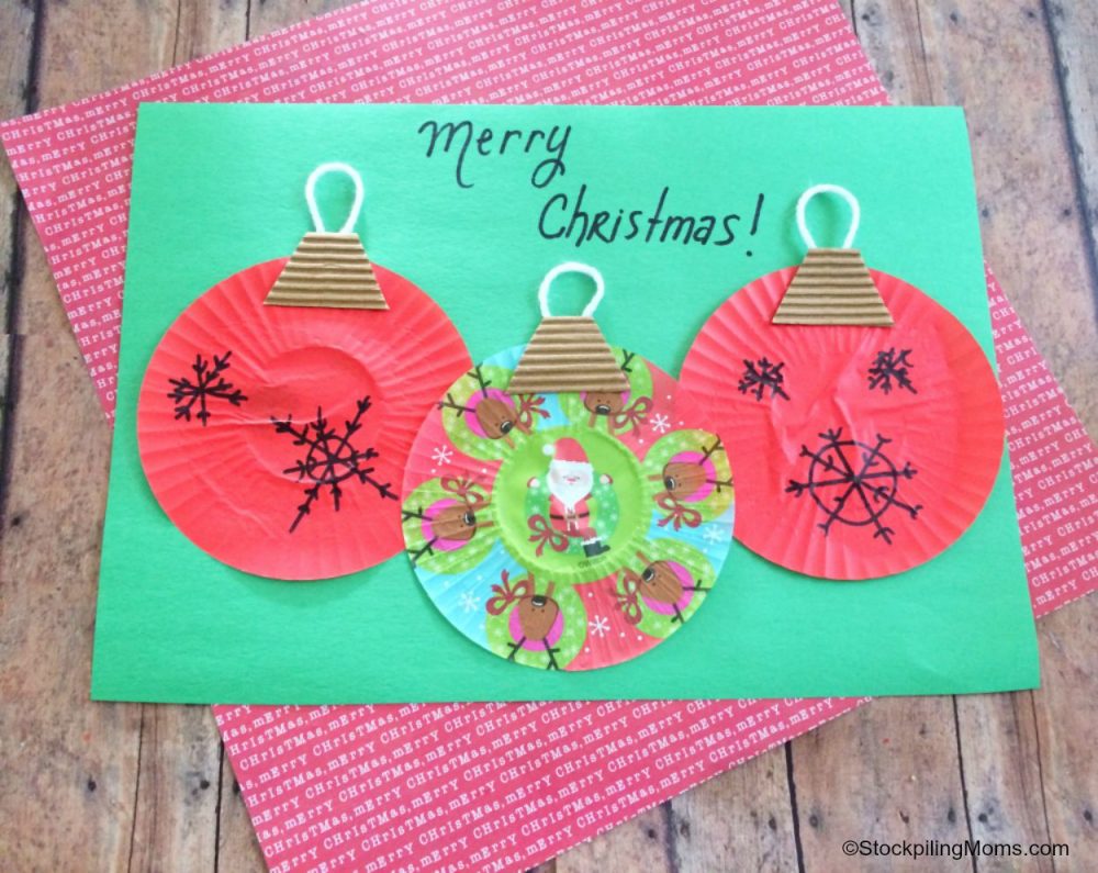 Cupcake Liner Ornament Craft