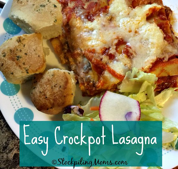 Easy Slow-Cooker Lasagna