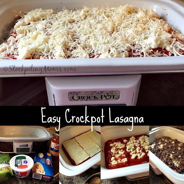 Crockpot Lasagna - Simple Joy