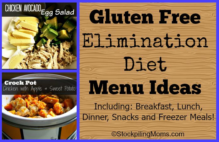 Gluten Free Elimination Diet Menu Ideas