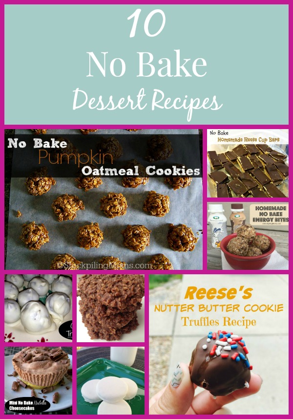 10 No Bake Dessert Recipes