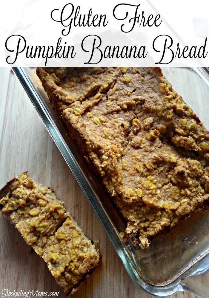 Gluten Free Pumpkin Banana Bread