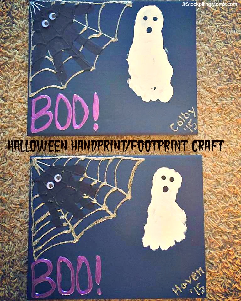 Halloween Handprint and Footprint Craft