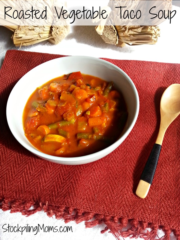 Roasted Vegetable Taco Soup