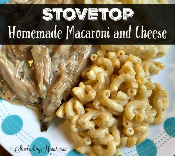 Stovetop Homemade Macaroni and Cheese