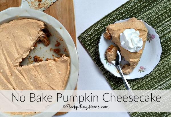 No Bake Pumpkin Cheesecake