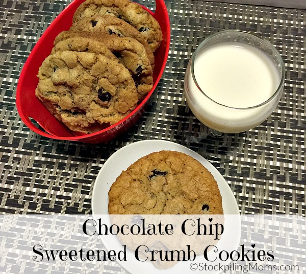 Chocolate Chip Sweetened Crumb Cookies