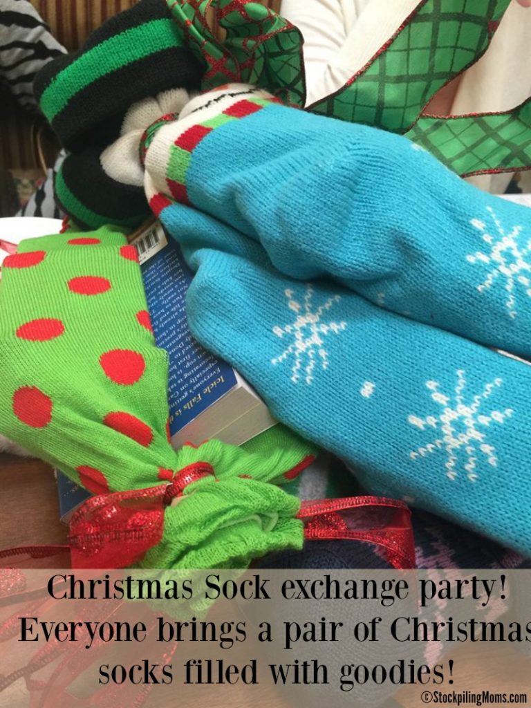 Christmas Sock Exchange Party - Stockpiling Moms™