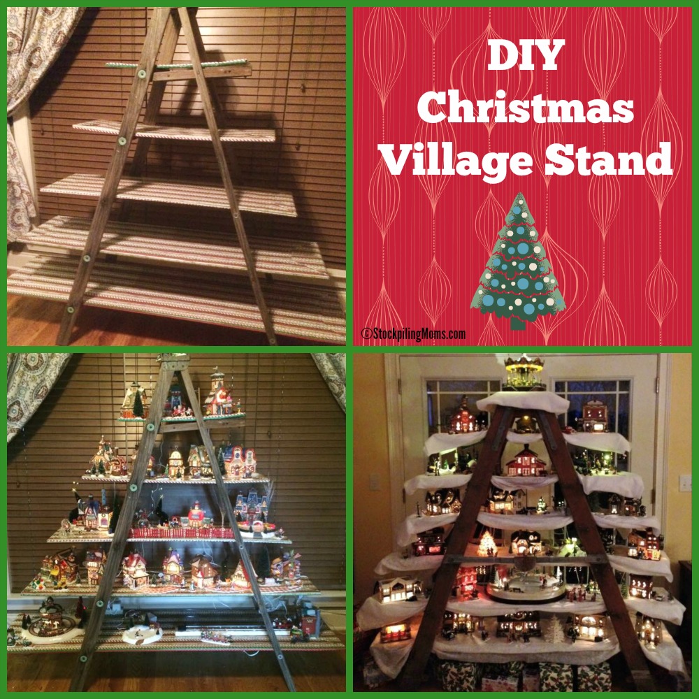 DIY Christmas Village Stand