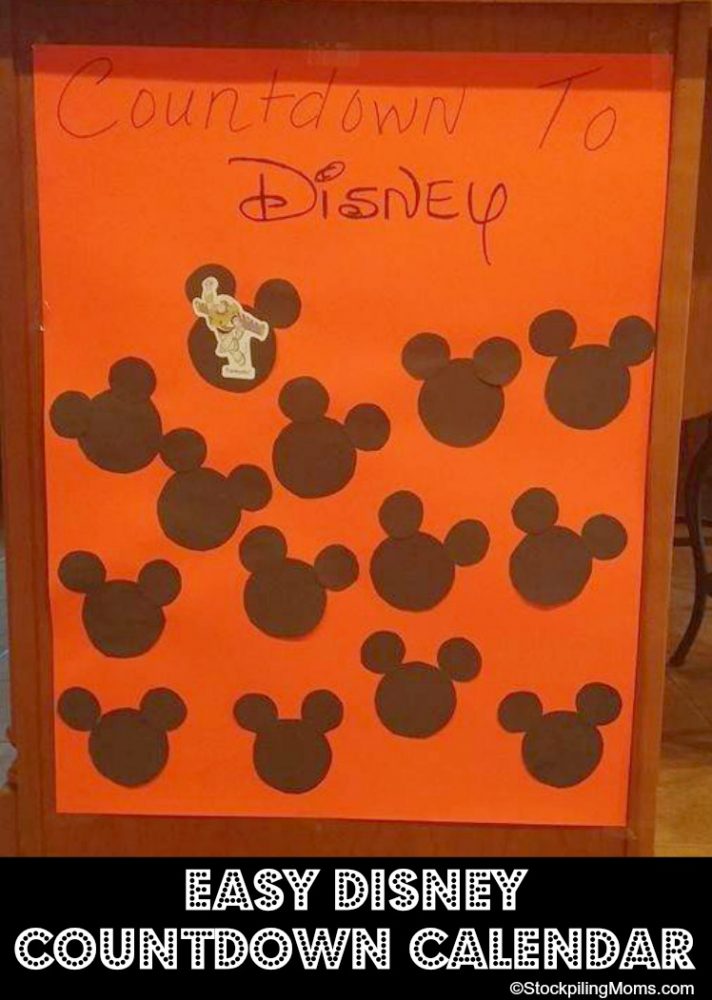 Easy Disney Countdown Calendar