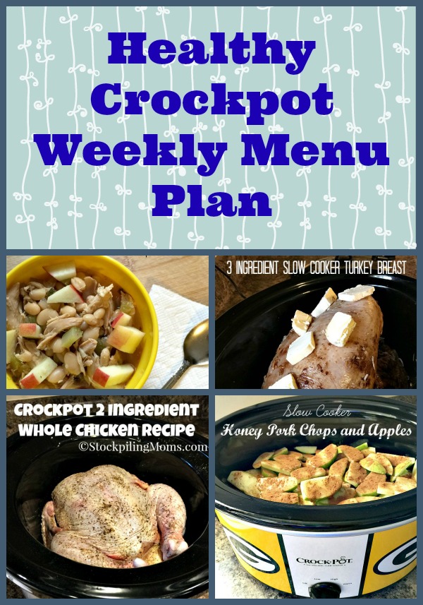 Healthy Crockpot Weekly Menu Plan