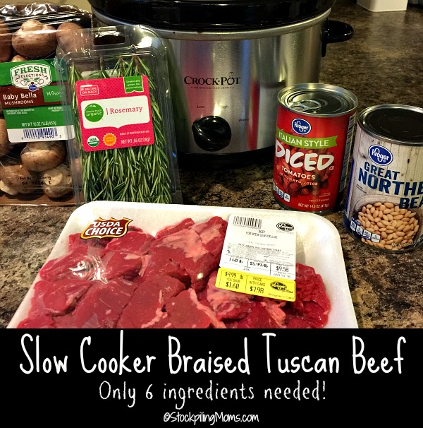 Slow Cooker Braised Tuscan Beef