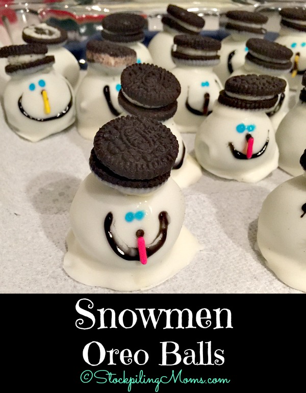 Snowmen Oreo Balls