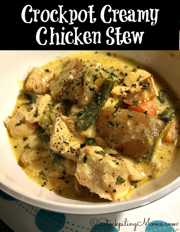 Crockpot Creamy Chicken Stew Recipe