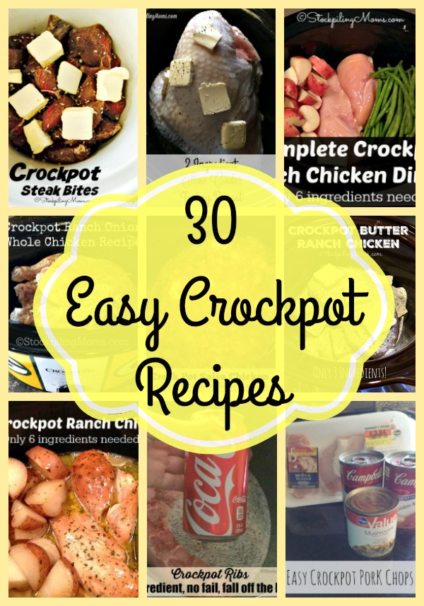 30 Easy Crockpot Recipes