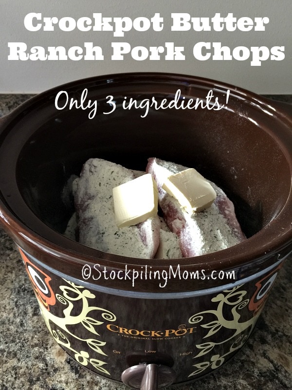 Crockpot Butter Ranch Pork Chops