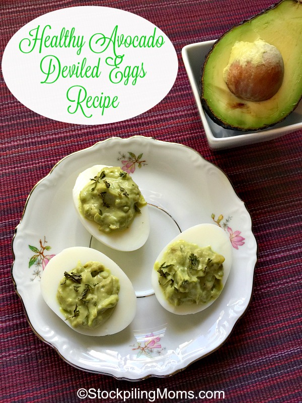 Healthy Avocado Deviled Eggs Recipe