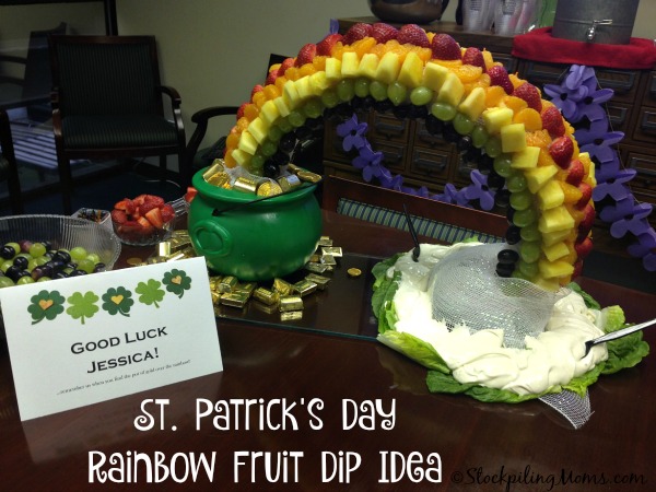 St. Patrick’s Day Rainbow Fruit Dip Idea