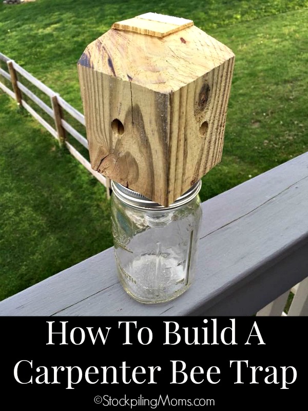 How To Build A Carpenter Bee Trap - STOCKPILING MOMS™