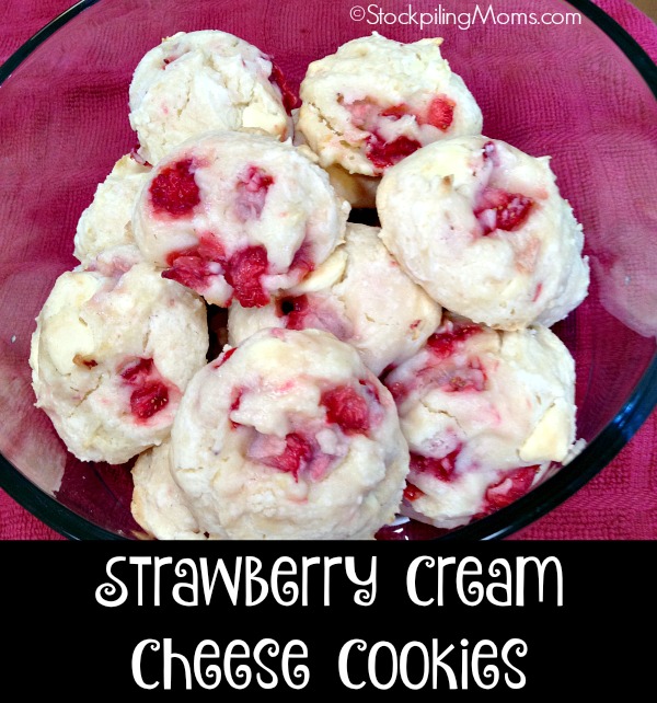 Strawberry Cream Cheese Cookies