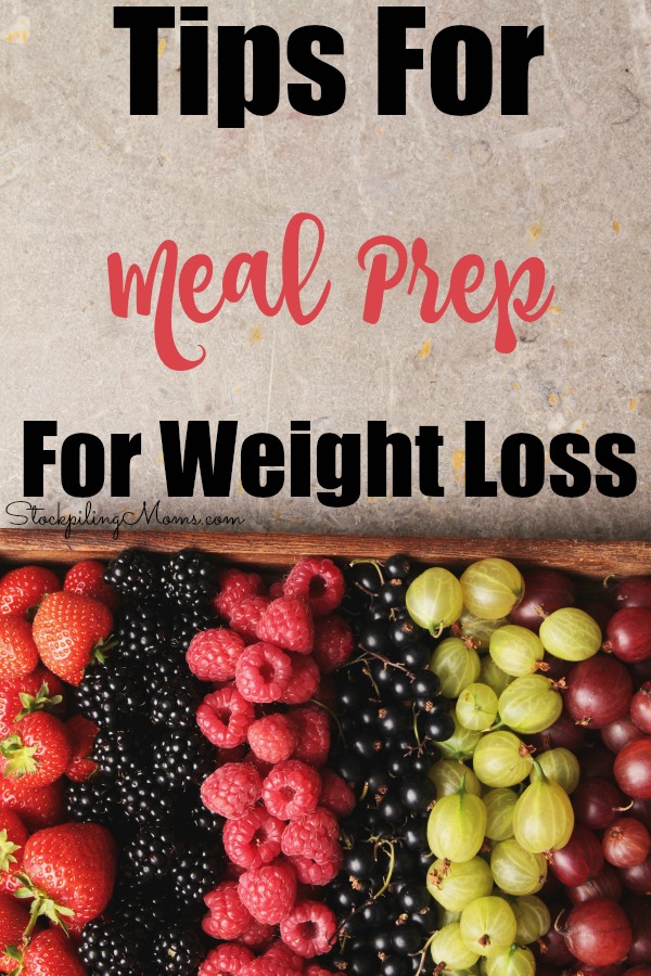 Tips For Meal Prep For Weight Loss