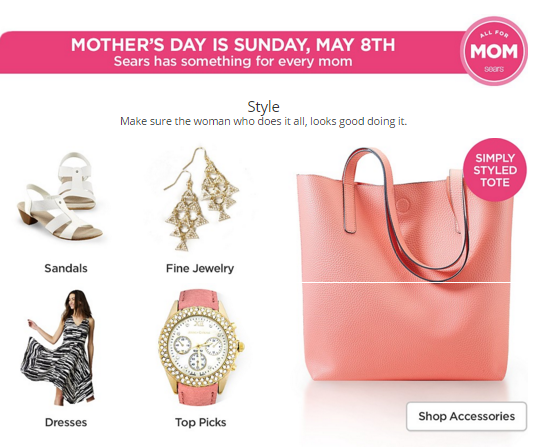 Mother’s Day Wish List from Sears