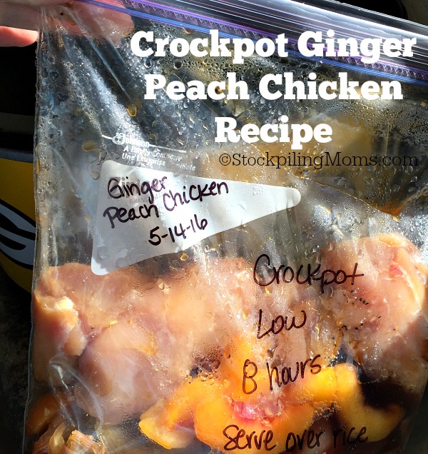 Crockpot Ginger Peach Chicken Recipe Stockpiling Moms