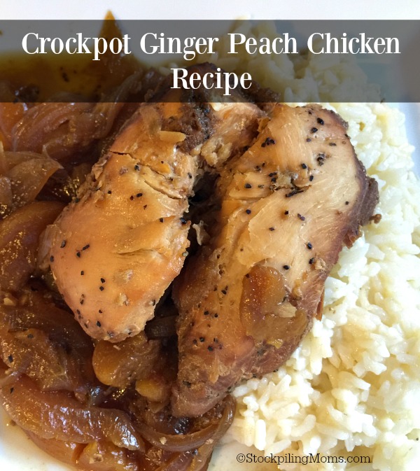 Crockpot Ginger Peach Chicken Recipe Stockpiling Moms