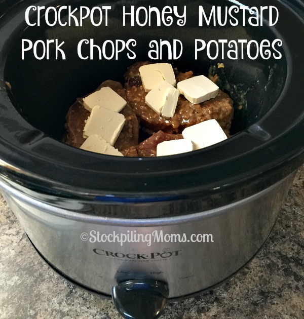 Crockpot Honey Mustard Pork and Potatoes