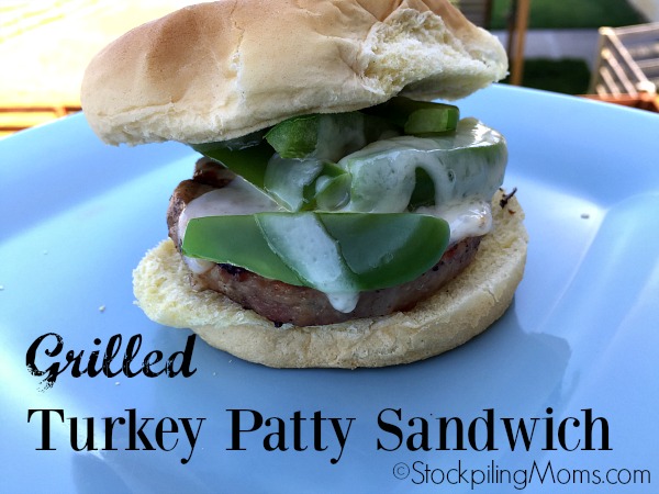 Grilled Turkey Patty Sandwich