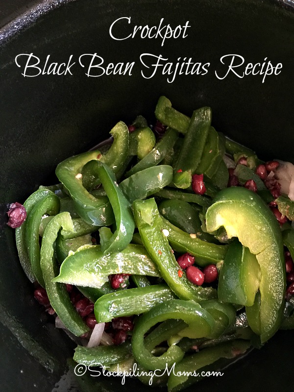 Crockpot Black Bean Fajitas Recipe