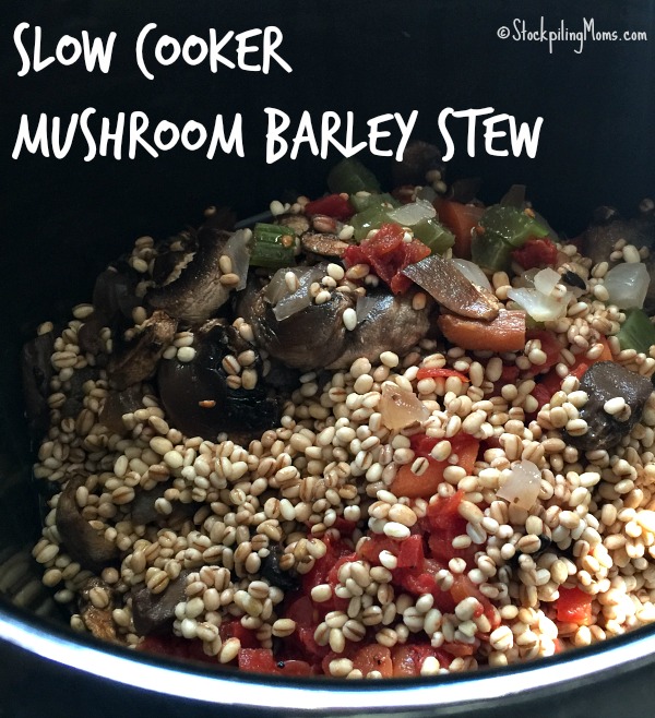 Slow Cooker Mushroom Barley Stew