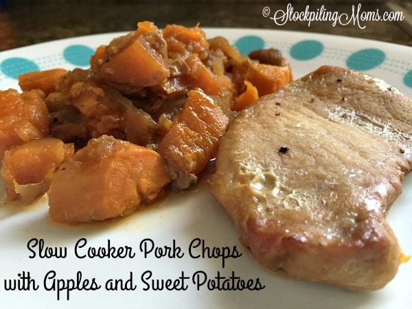 Slow Cooker Pork Chops with Apples and Sweet Potatoes