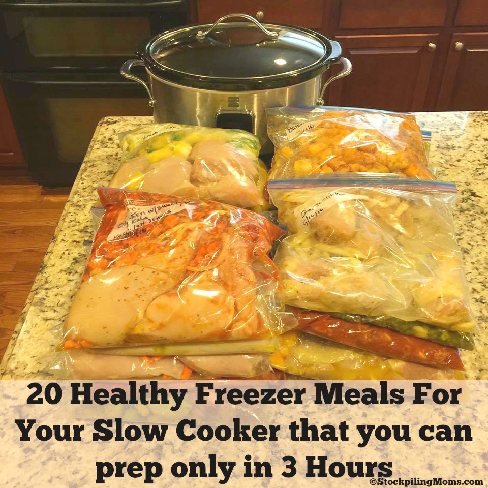 28 Slow Cooker Freezer Meals in Just 3 Hours