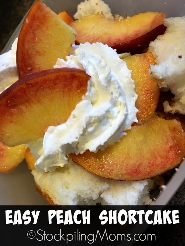 Easy Peach Shortcake