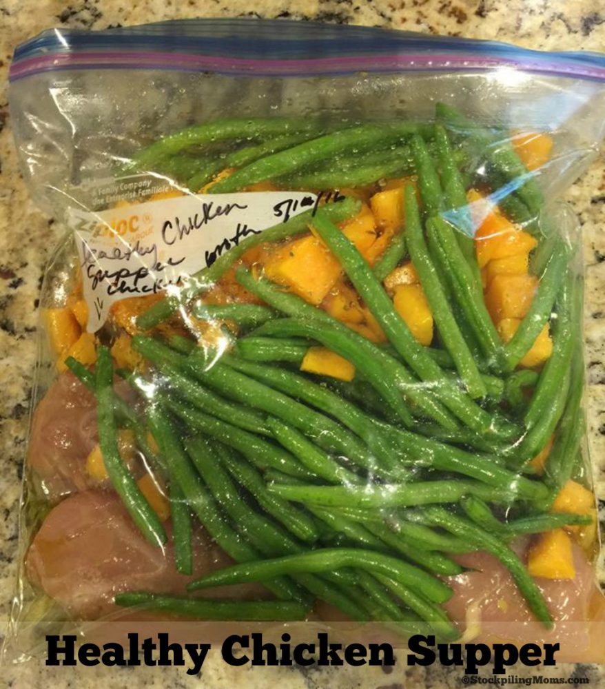 Healthy Chicken Supper Slow Cooker Freezer Meal