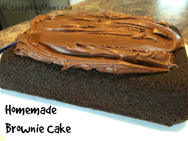 Homemade Brownie Cake