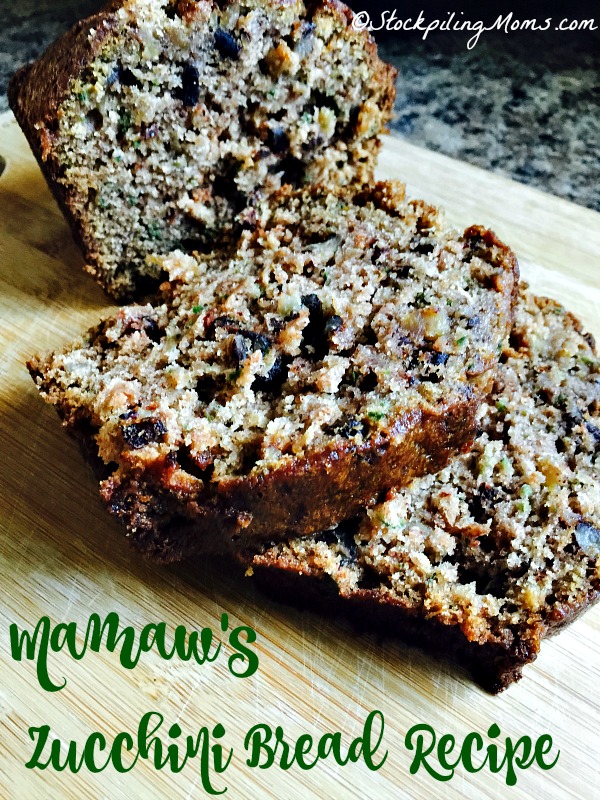 Mamaw’s Zucchini Bread Recipe